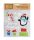 Sticker pingouin et cadeaux 20*25