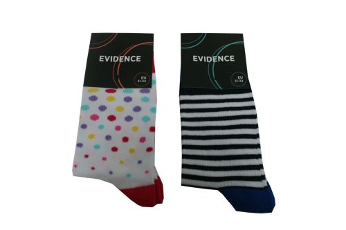 Chaussettes en coton pour enfants - 2 paires - motif - Evidence