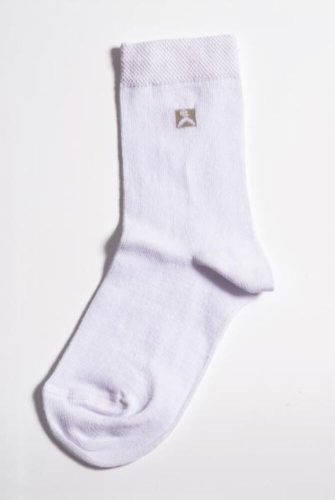 Chaussettes de cheville en coton pour enfants - 23-26 - blanc - Evidence