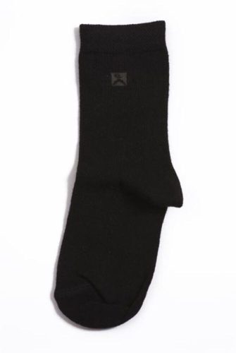 Chaussettes de cheville en coton pour enfants - 27-30 - noir - Evidence