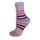 Chaussettes de cheville en coton pour enfants - chaussettes de cheville en coton - 31-34 - rayures violettes - Evidence