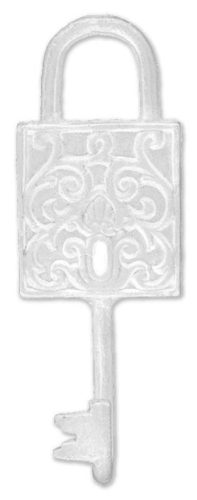 Serrure en fer 1-ES blanc 3 * 8