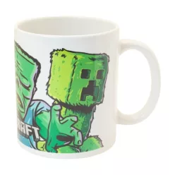   Minecraft zombie & creeper kerámia reggeliző bögre 325ML ajándék dobozban 