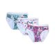 Culotte fille en coton - en coton éponge - lot de 3 - Licorne - rose-blanc-bleu clair - 116