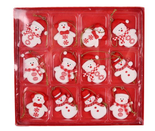 Argile bonhomme de neige avec 12 sucres