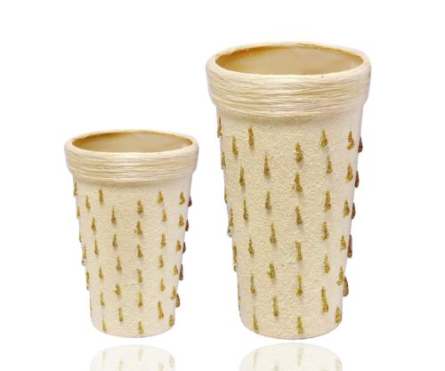 Vase en verre * 2 pièces 16 + 20CM