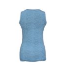 Ensemble de lingerie en coton pour femme - short de sport-bretelles larges - bleu jean - M
