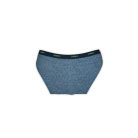 Ensemble de lingerie en coton pour femme - short de sport-bretelles larges - bleu jean - M