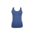 Ensemble de lingerie en coton pour femme - short de sport-bretelles larges - bleu foncé-gris - M