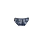Ensemble de lingerie en coton pour femme - short de sport-bretelles larges - bleu foncé-gris - M