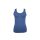 Ensemble de lingerie en coton pour femme - short de sport-bretelles larges - bleu foncé-gris - S