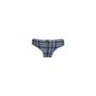 Ensemble de lingerie en coton pour femme - short de sport-bretelles larges - bleu foncé-gris - S