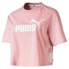 T-shirt de sport pour femme Puma à haute teneur en coton - rose clair - L