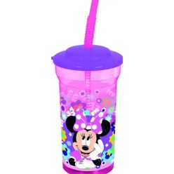   Szívószálas műanyag pohár BPA mentes - Minnie egér - 300ML