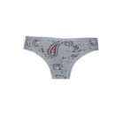 Ensemble de lingerie en coton pour femme - culotte classique-bretelles spaghetti - gris - L