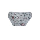 Ensemble de lingerie en coton pour femme - culotte classique-bretelles spaghetti - gris - L