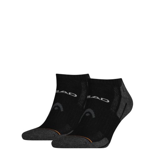 Chaussettes secrètes unisexes Head pour sneakers de performance - 2 paires/paquet - noir - 35-38