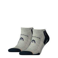   Chaussettes secrètes unisexes Head pour sneakers de performance - 2 paires/paquet - gris - 39-42