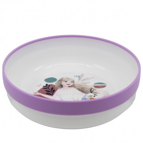 Assiette premium bicolore anti-dérapante DISNEY FROZEN