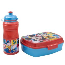   Ensemble boîte à sandwich et bouteille en plastique Disney Mickey Mouse