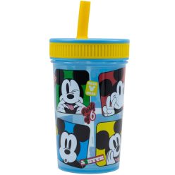   Verre en plastique Disney Mickey Mouse avec paille anti-fuite - 420 ml