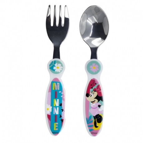 2 ensembles de couverts en métal elliptiques MINNIE MOUSE PLUSIEURS MINNIE