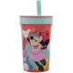 Gobelet en plastique à paille en silicone anti-fuite Disney Minnie Mouse - 420 ml