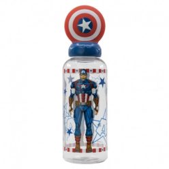   BOUTEILLE EN PLASTIQUE 3D DE 560 ML AVENGERS - CAPITAINE AMÉRIQUE