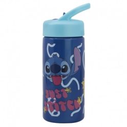 BOUTEILLE EN PLASTIQUE AVEC PAILLE 410 ML STITCH