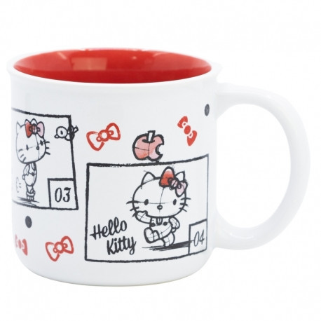 MUG DE PETIT-DÉJEUNER EN CÉRAMIQUE 415 ML DANS UNE BOÎTE CADEAU BONJOUR KITTY