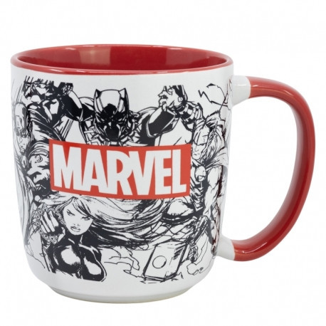 TASSE EN CÉRAMIQUE PREMIUM MICRO-ONDES MARVEL dans une boîte cadeau - 380 ML
