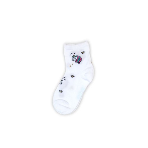 Chaussettes en coton tricotées fines pour petite fille - Licorne