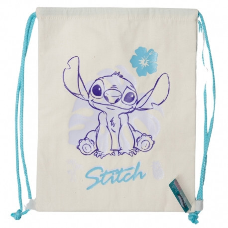 Sac à cordon premium brodé isolé - STITCH