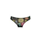 Ensemble de lingerie féminine avec motif floral - noir - S