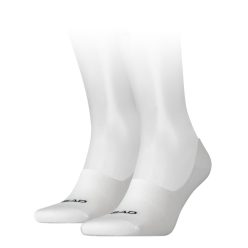   Chaussettes secrètes unisexes Head en coton respirant - 2 paires/paquet - blanc - 39-42