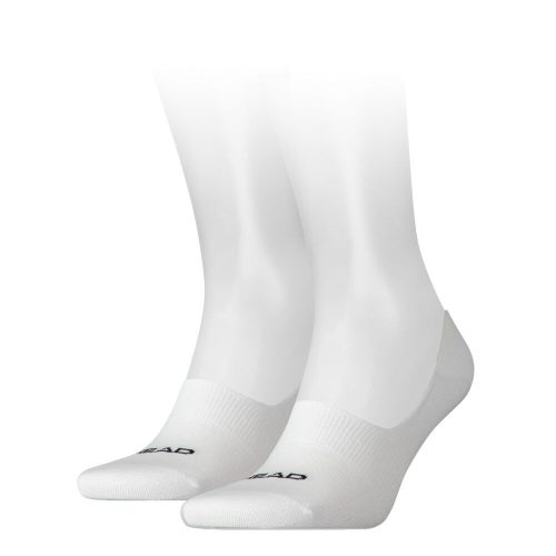 Chaussettes secrètes unisexes Head en coton respirant - 2 paires/paquet - blanc - 39-42