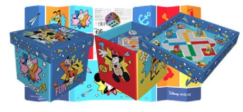 Panier de rangement pour jouets Mickey Mouse 20L (jeu de société, parasol, chaise)