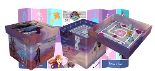 Panier de rangement La Reine des Neiges 20L (jeu de société 4 en 1, rangement, pare-soleil, chaise)