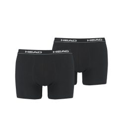   Sous-vêtement pour homme Head Basic - caleçon en coton - lot de 2 - noir - S