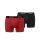 Sous-vêtement pour homme Head Microfiber - caleçon en microfibre - lot de 2 - rouge-noir - M