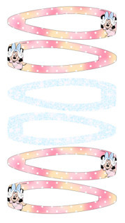 Ensemble de 3 barrettes Minnie Mouse