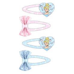   Ensemble de 2 barrettes scintillantes Disney Princesses (Cendrillon)