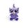 Peluche mignonne à gros yeux Chat 10cm de hauteur - Violet