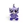 Peluche mignonne à gros yeux Chat 10cm de hauteur - Violet