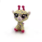 Peluche mignonne à gros yeux Girafe 10cm de hauteur - Jaune