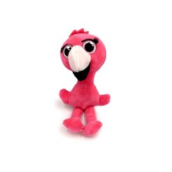   Peluche mignonne à gros yeux Flamant rose 10cm de hauteur - Rose