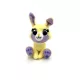 Peluche mignonne à gros yeux Lapin 10cm de hauteur - Jaune / Violet