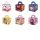 Boîte cadeau d'anniversaire 6,5x6,5x5,6cm 6 motifs 48 pièces / paquet (Hello Kitty / Cars / Paw Patrol / Monkey / Princess / Frozen)