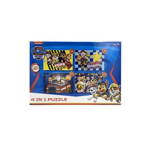 Puzzle 4 en 1 Pat' Patrouille 12-13-20-24 pièces - Jaune