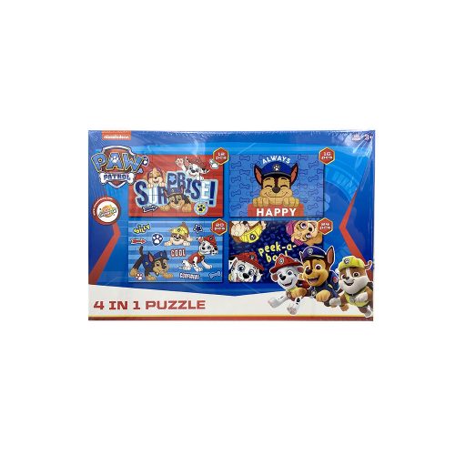 Puzzle 4 en 1 Pat' Patrouille 12-13-20-24 pièces - Rouge